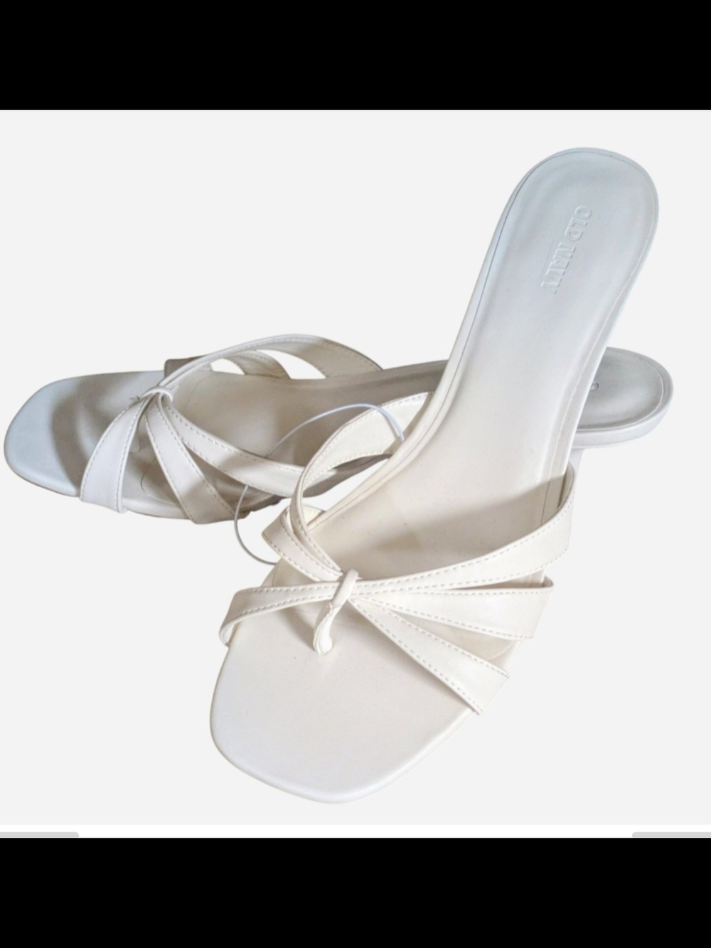 NWT Old Navy strappy kitten-heel sandals!